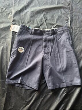 Dockers Navy Flat Front Chino Shorts